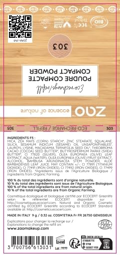 Пудра ZAO Refill № 303 Абрикосовий беж 9 г, фото №2