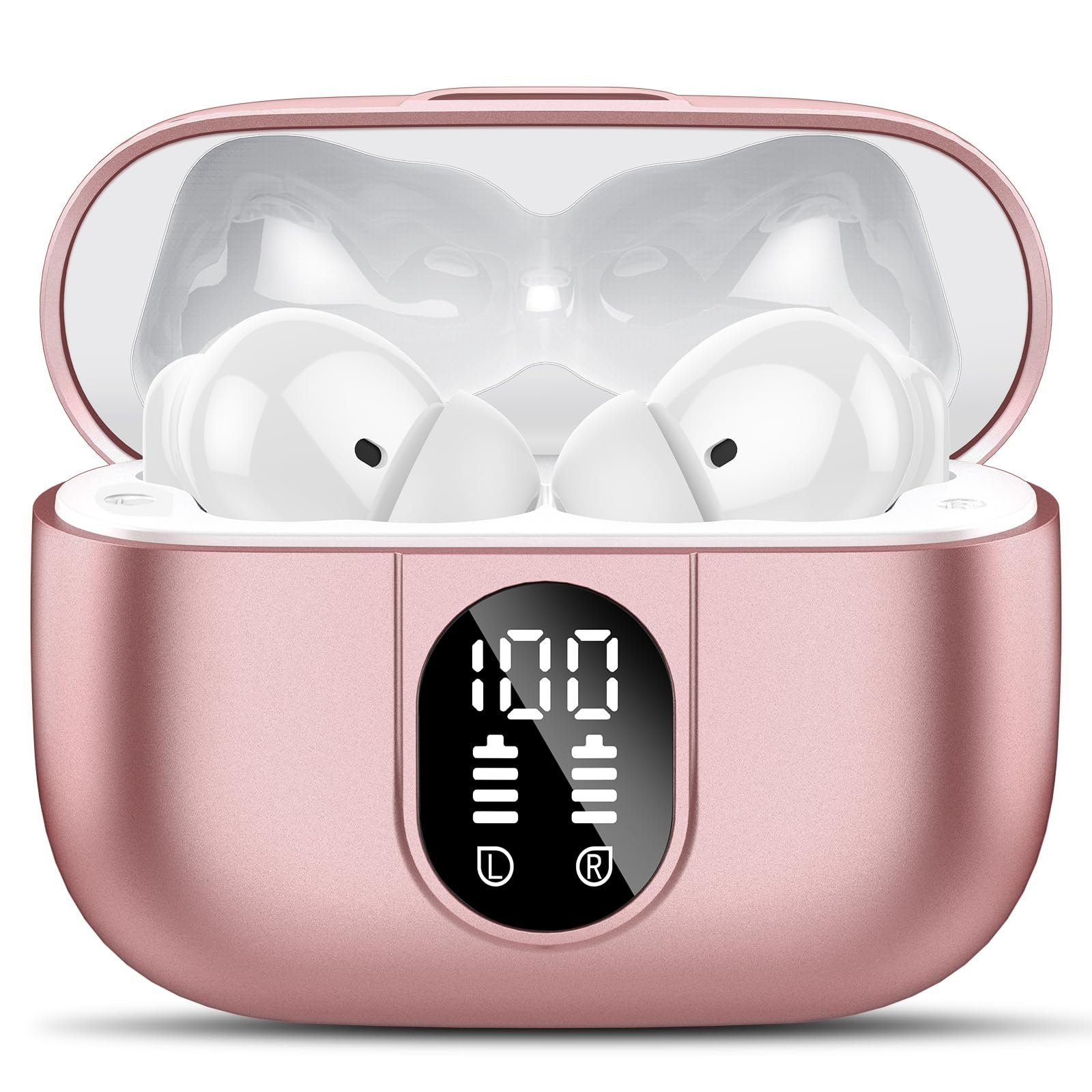 Навушники-перекладач AI Bluetooth 5.3 3-в-1 Рожевий, фото №1