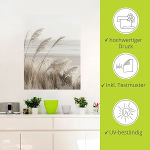 Наклейка на стіну ARTland Plants Pampas Grass 90 x 120 см U5GO synthetic.ua - Фото 1