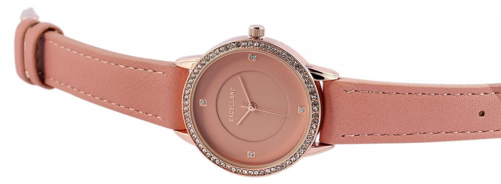 Жіночий годинник Excellanc 1900156 Ремінець зі штучної шкіри, застібка-пряжка, стрази, аналоговий, кварцовий, фото №2