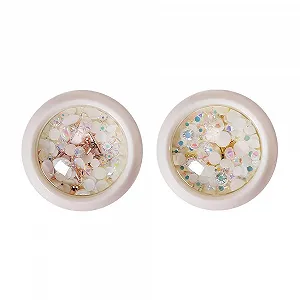 Стразы Плоские Жемчуг Сплав Украшения Ручной Работы 3D Декорации для Ногтей Аксессуары для Ногтей Металлические Заклепки для Ногтей (2 шт) - Фото 1