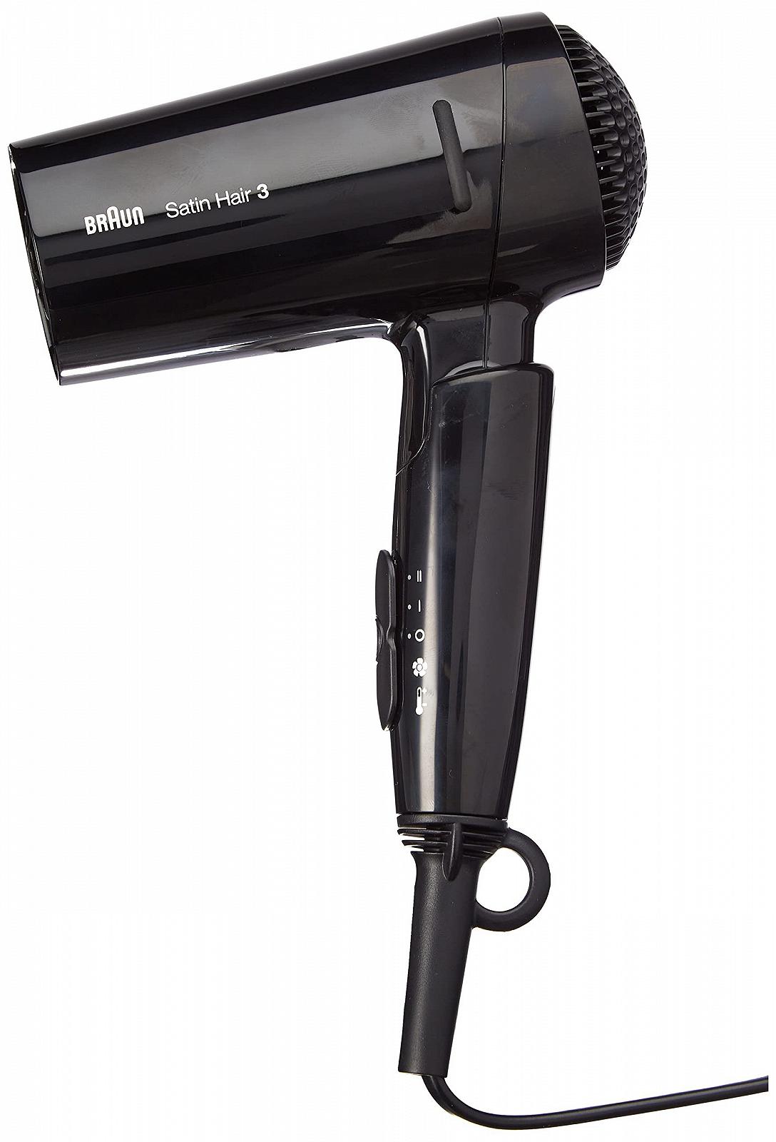 Фен-щетка Braun Satin Hair 3 и Фен для волос Satin Hair 3 Style&Go HD350, с IonTec, складной, 1600 Вт, 100-240 В, черный, фото №5