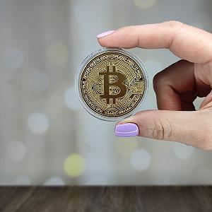 Сувенирная монета Bitcoin Биткоин - Фото 1
