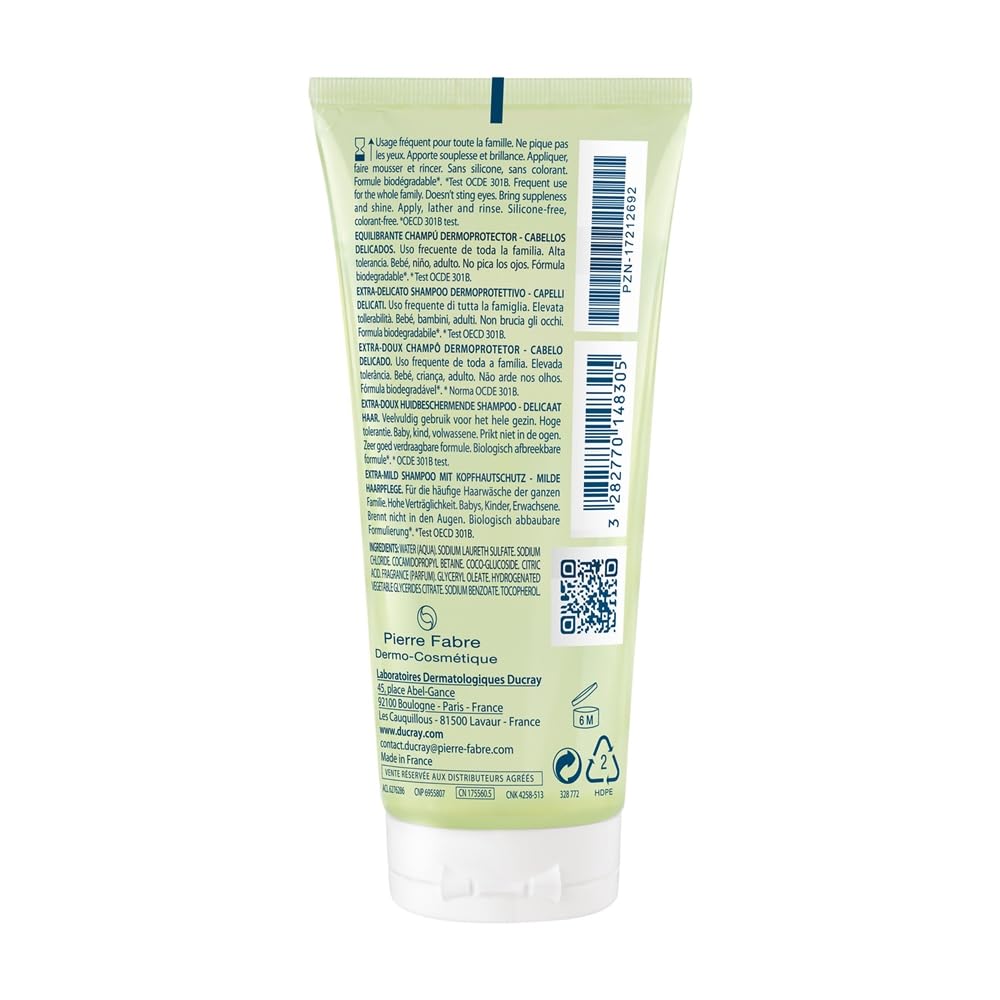 Шампунь Ducray Extra Doux Shampooing Dermo-Protecteur, фото №3