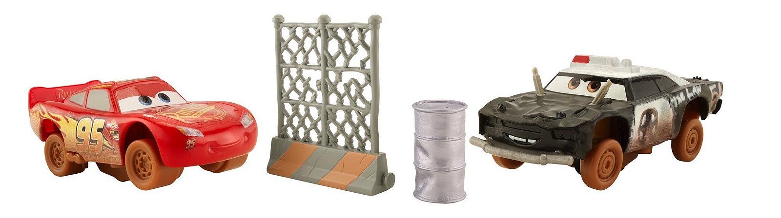 Автомобіль Disney Cars 3 DYB14 Crazy 8 Crashers Блискавка Макквін та APB (Упаковка з 2 штук), фото №1