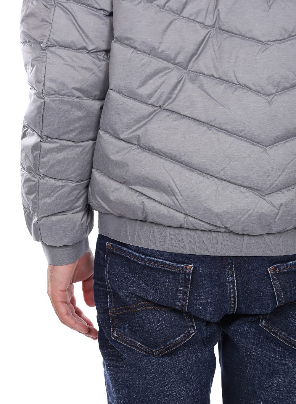 Куртка Armani Exchange Стеганая Milano/New York Logo Zip-Up Down Alternative, фото №4