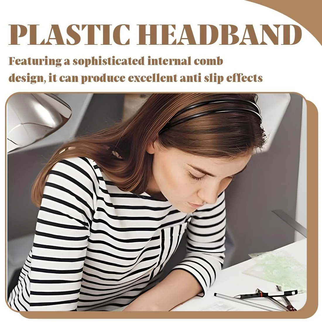 Женский обруч Пластиковый из зубца, фото №5