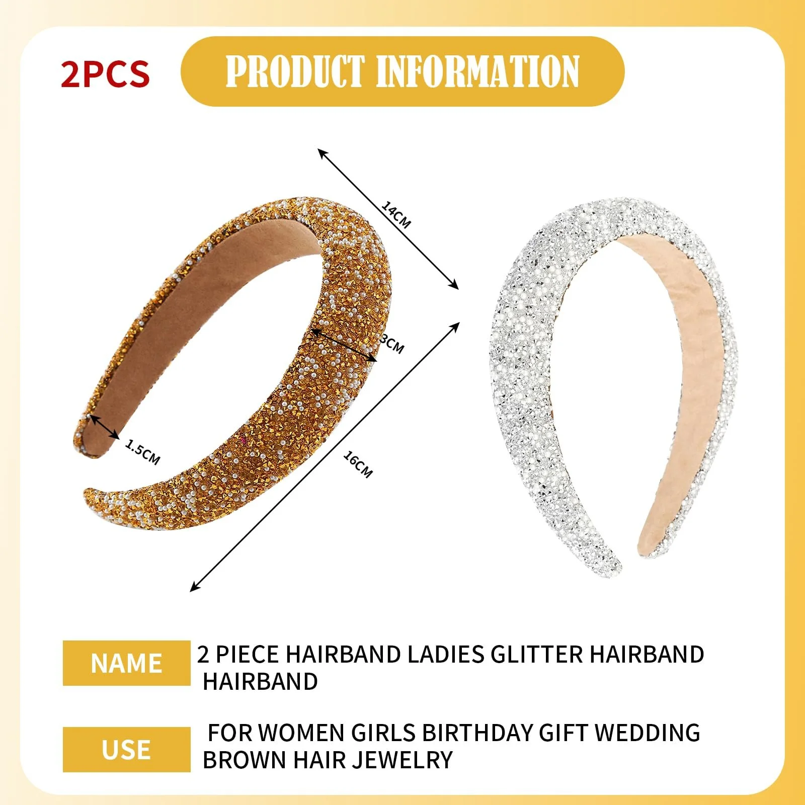 Обруч KAYEF 2 шт. Блестящий, фото №2 Обруч KAYEF 2 шт. Блестящий, фото №2