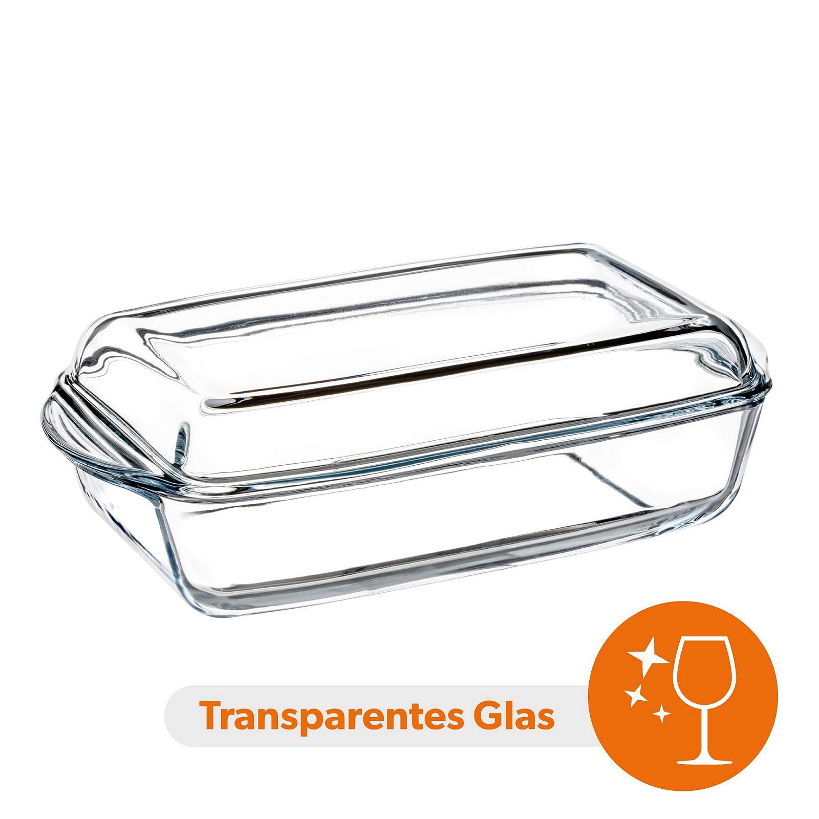 Форма для запікання KADAX з термостійкого скла з кришкою та ручками Прозора, фото №8