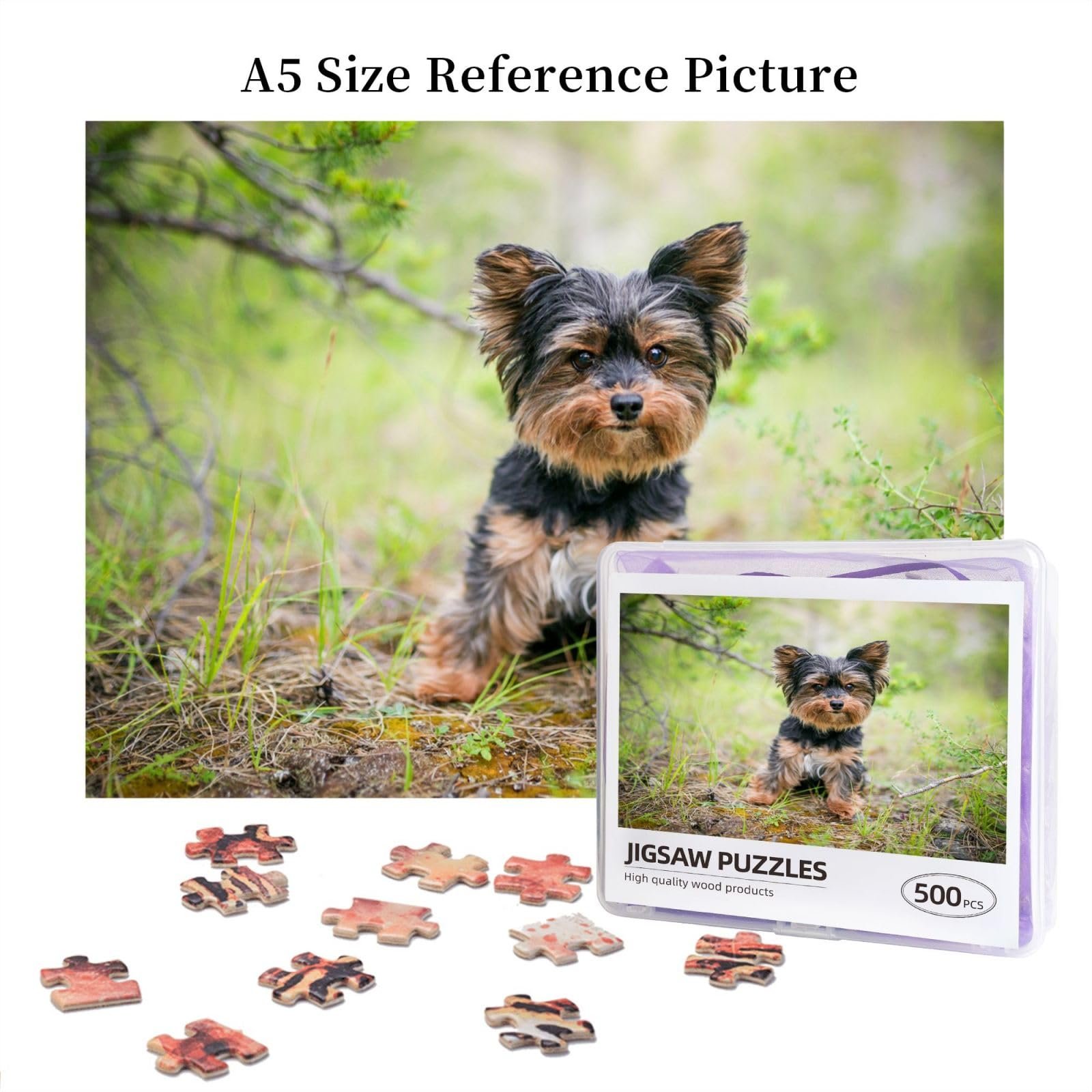 Пазл деревянный Yorkshire Terrier Small Puppies 500 элементов, фото №5