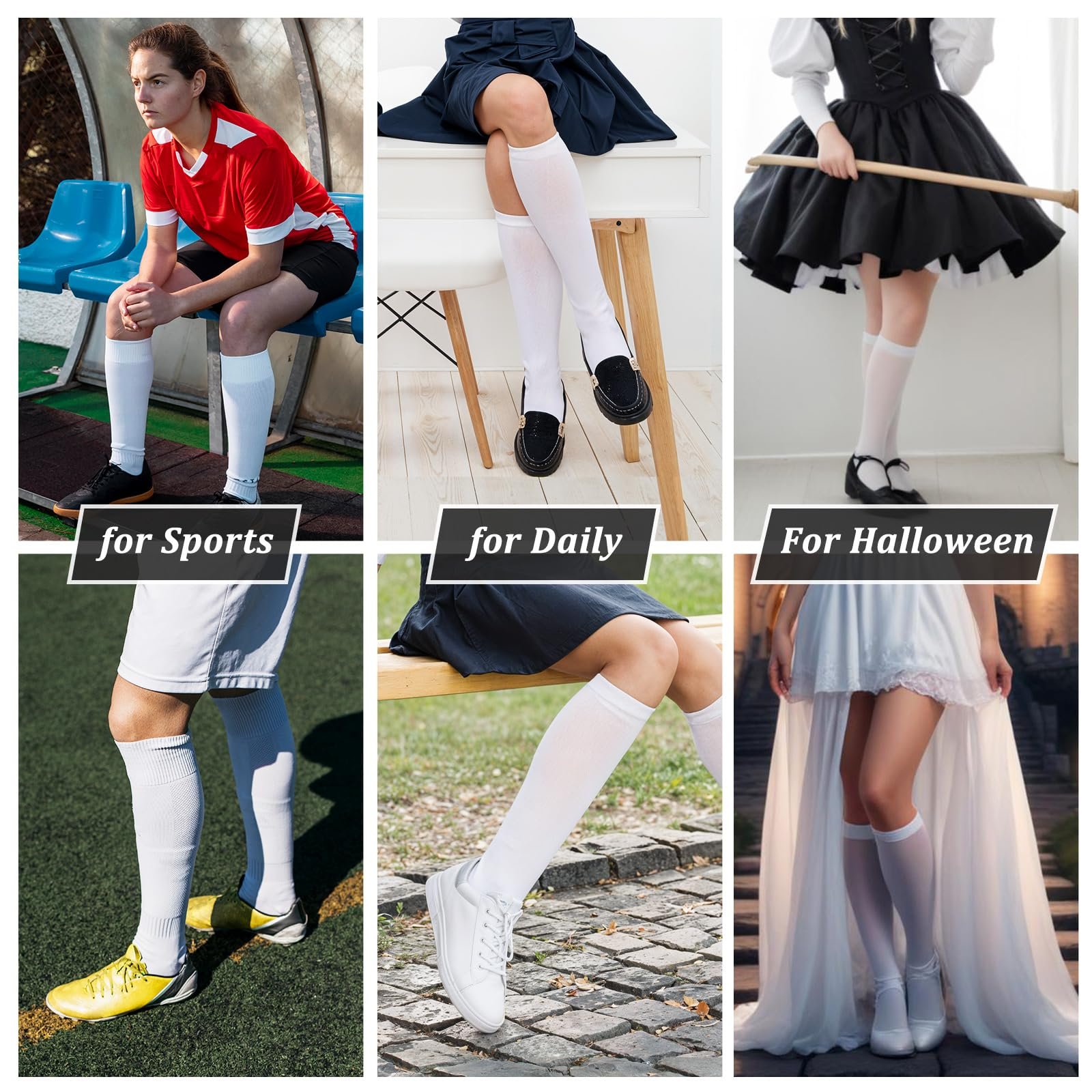 Гольфы Yolev, 2 пары, белые, фото №7