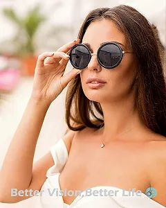 Сонцезахисні окуляри Круглі Жіночі JOOX Поляризовані UV400 Захист synthetic.ua - Фото 1