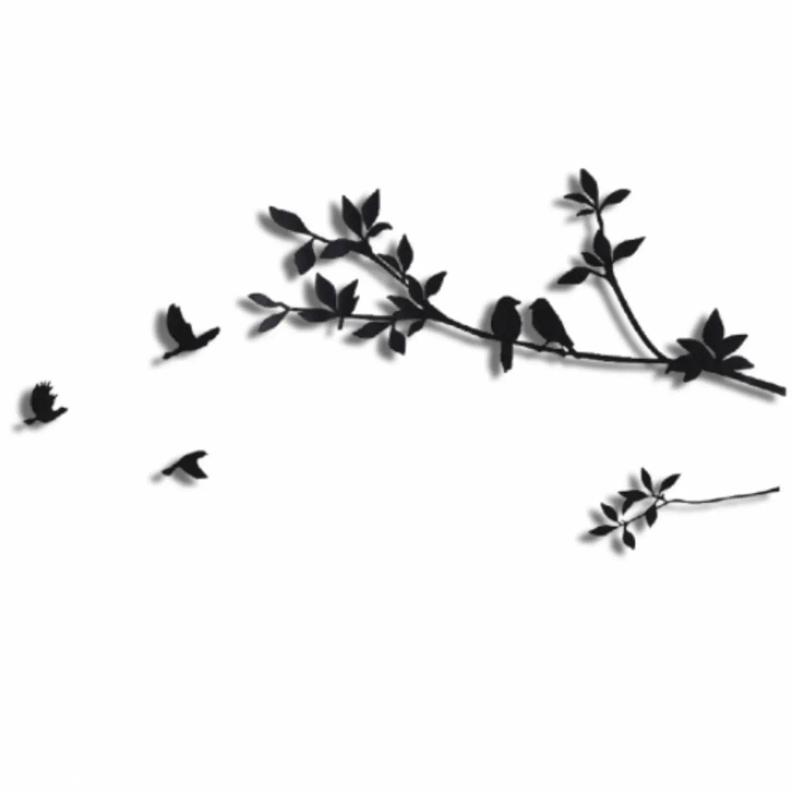 Наклейки на стіну Birds on Branch Чорні, фото №1 Наклейки на стіну Birds on Branch Чорні, фото №1