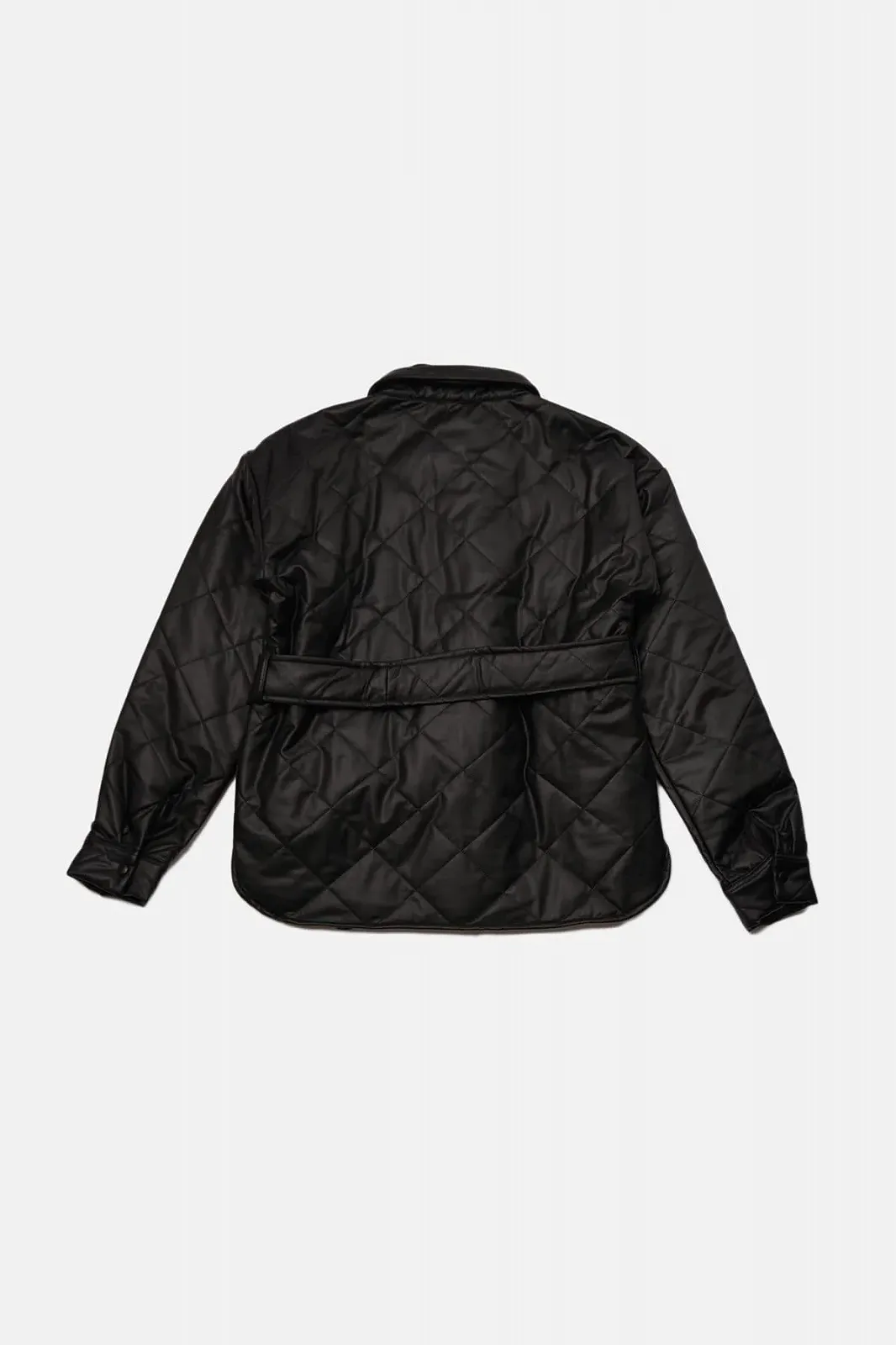 Пальто TRENDYOL Женское Черное Из Искусственной Кожи С Арочной Прострочкой, фото №9 Пальто TRENDYOL Женское Черное Из Искусственной Кожи С Арочной Прострочкой, фото №9