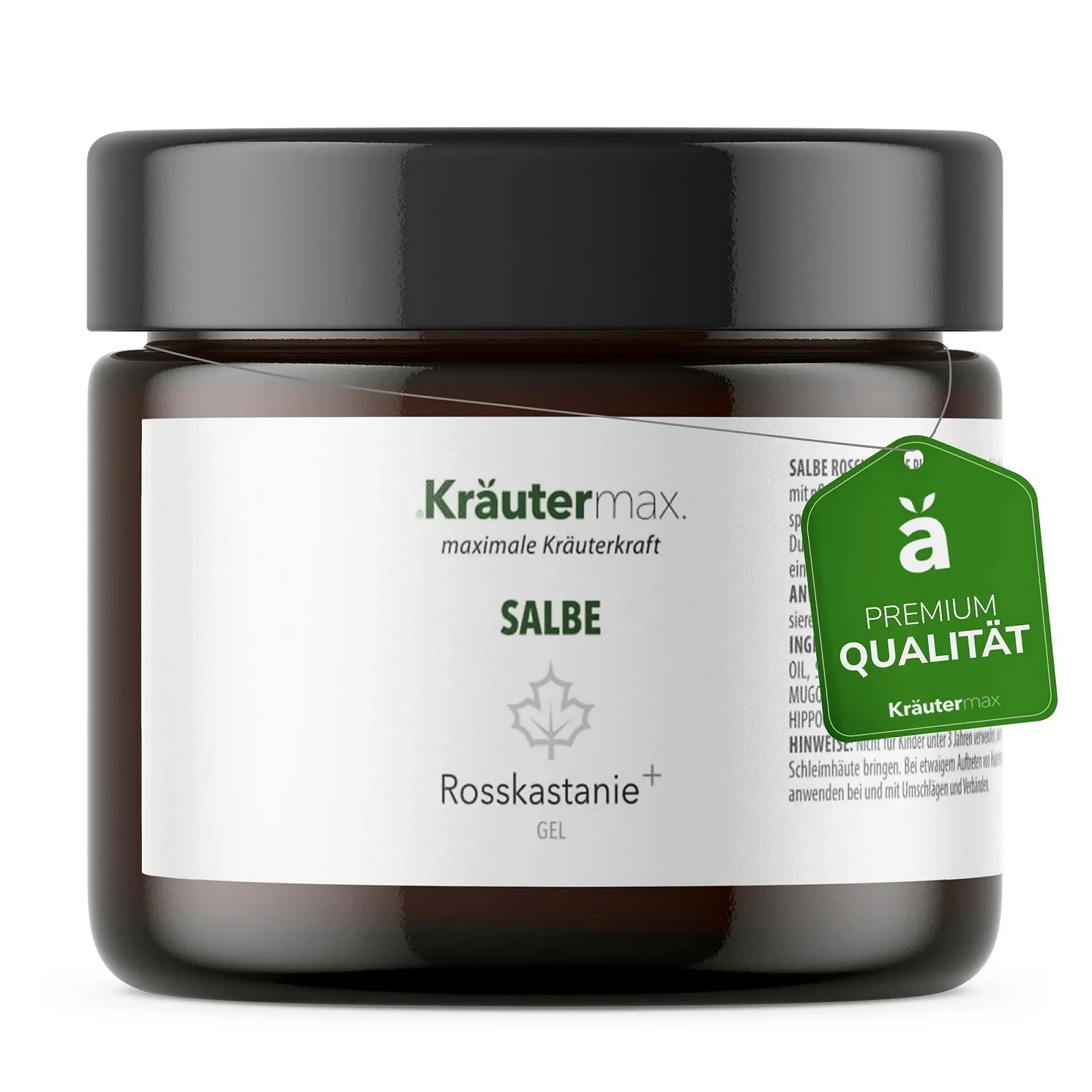 Гель-мазь для ніг Kräutermax з екстрактом кінського каштана охолоджувальна 100 мл, фото №1