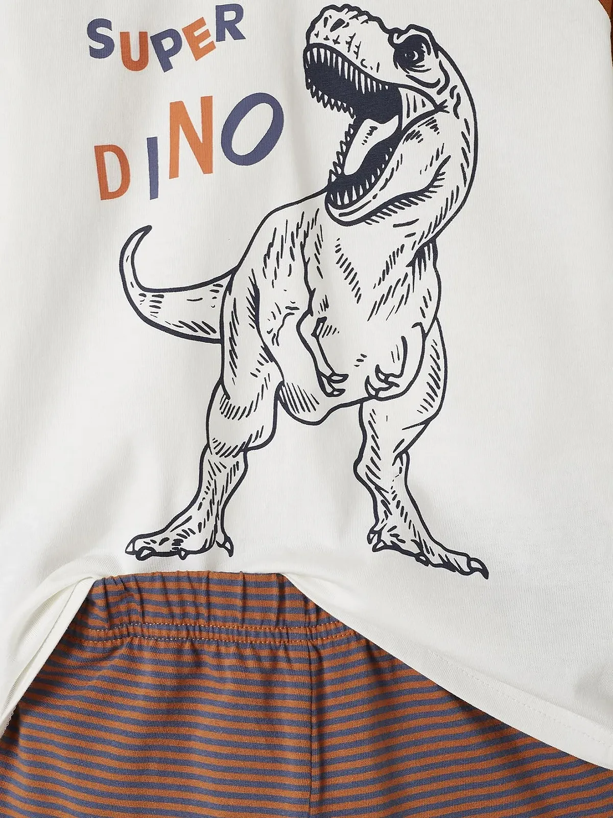Комплект пижам Vertbaudet Dino для мальчиков, 2 шт, фото №5