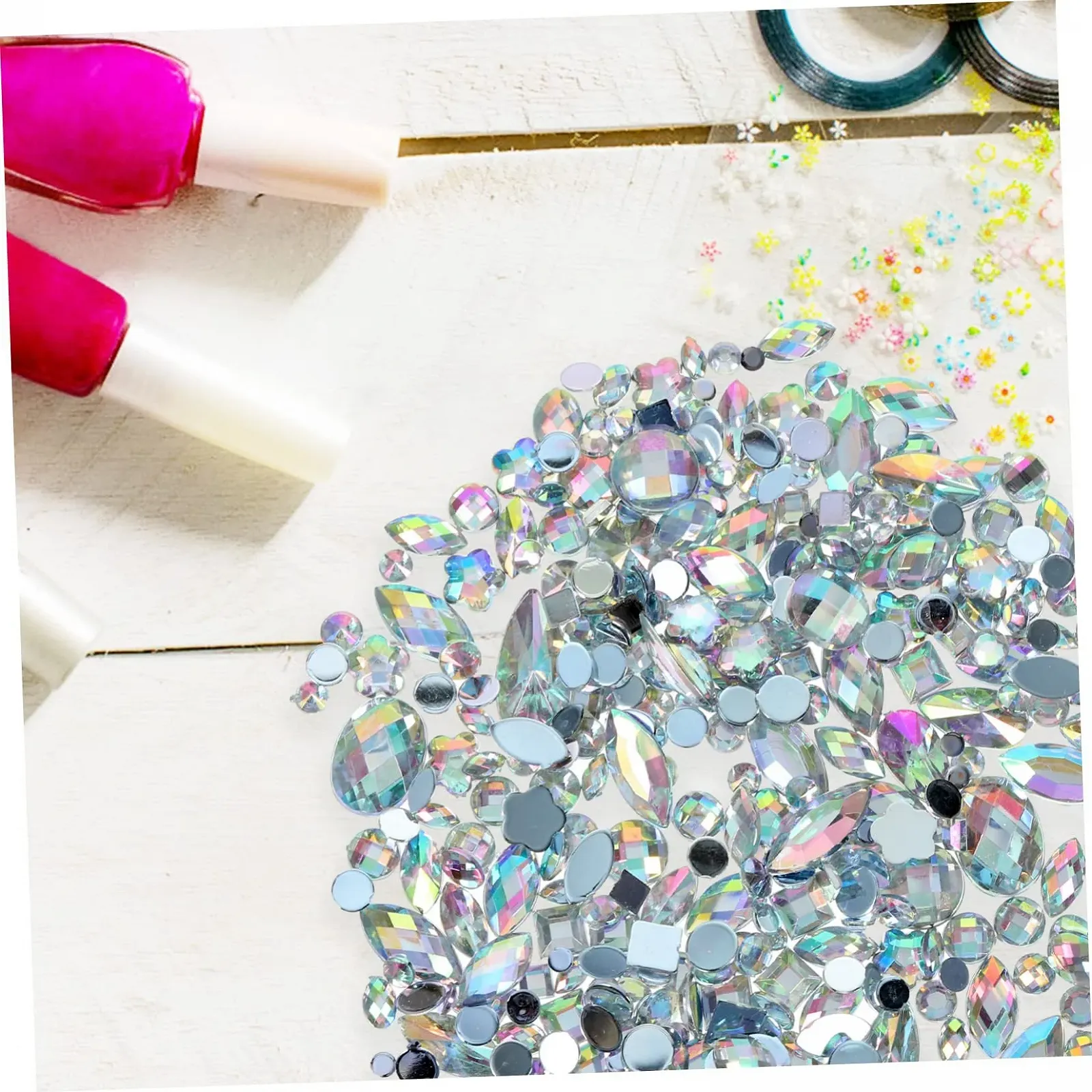 Стрази Плоскі Garneck Акрилові Камені 300 штук, фото №9