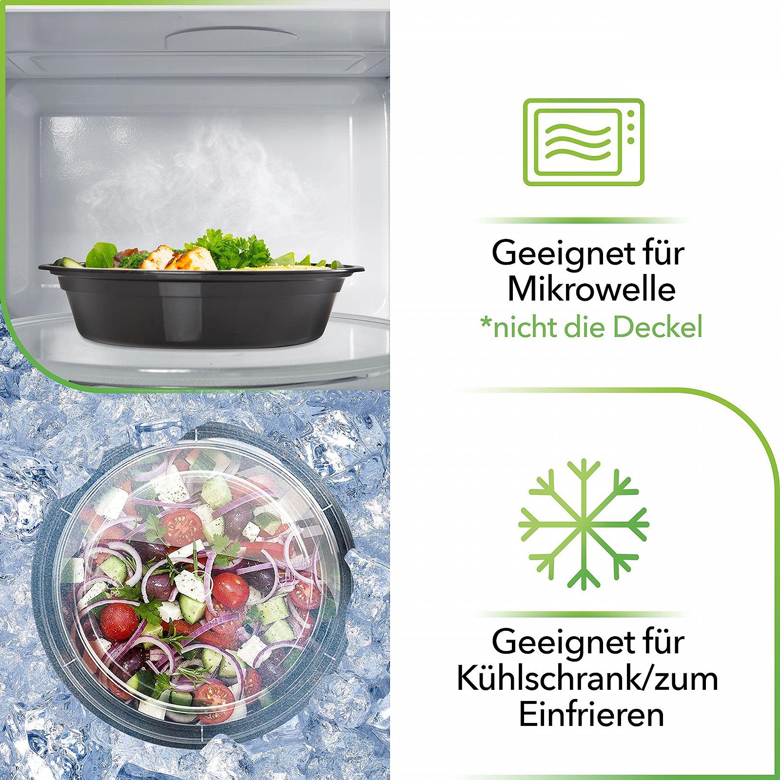 Контейнери для їжі Prep Naturals 1-Compartment 30 шт. багаторазові з кришками, фото №7 Контейнери для їжі Prep Naturals 1-Compartment 30 шт. багаторазові з кришками, фото №7