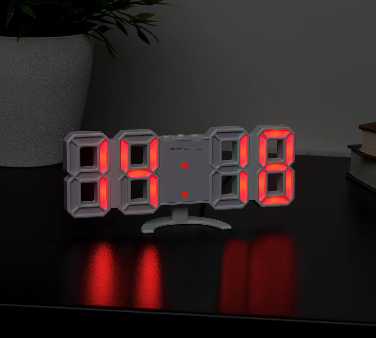 Годинник Настільний/Настінний Lunartec LED, USB, 7-сегментні цифри, 2 кольори, фото №5