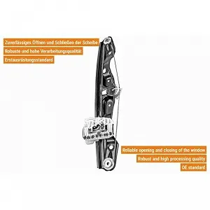 Склопідйомник VAICO V20-7395 Green Mobility Parts для BMW, задній лівий synthetic.ua - Фото 1