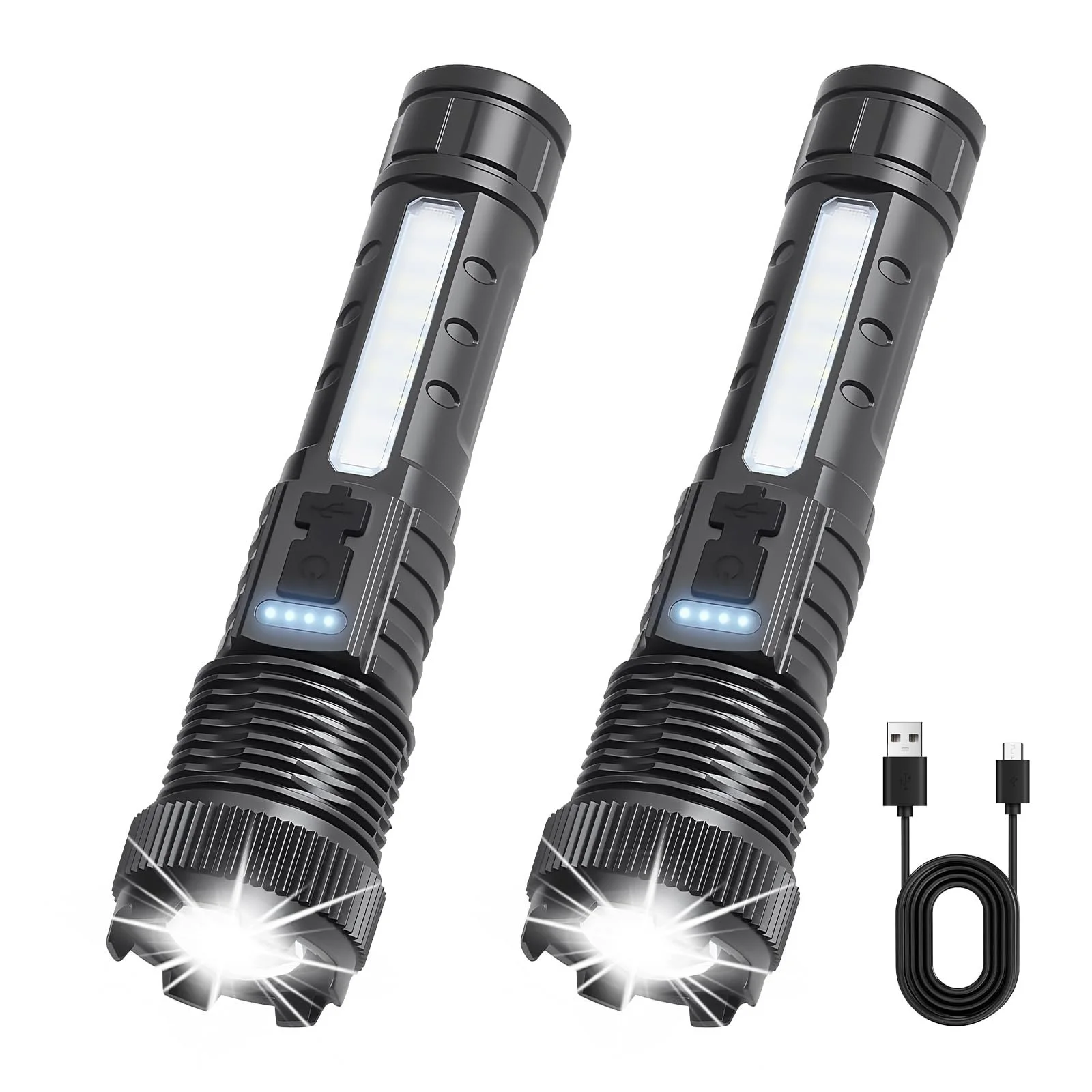 Фонарь LED Аккумуляторный 3000 люмен, Маленький, Зум, 6 режимов, Водонепроницаемый IPX6, фото №1