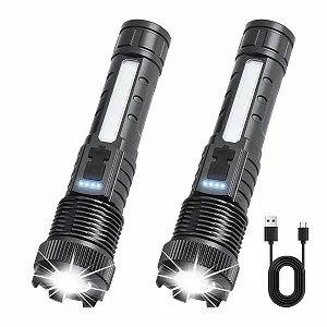 Фонарь LED Аккумуляторный 3000 люмен, Маленький, Зум, 6 режимов, Водонепроницаемый IPX6 - Фото 1