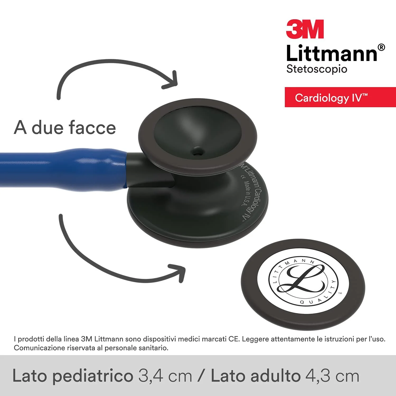 Стетоскоп 3M Littmann IV 69 см Синій, фото №3 Стетоскоп 3M Littmann IV 69 см Синій, фото №3