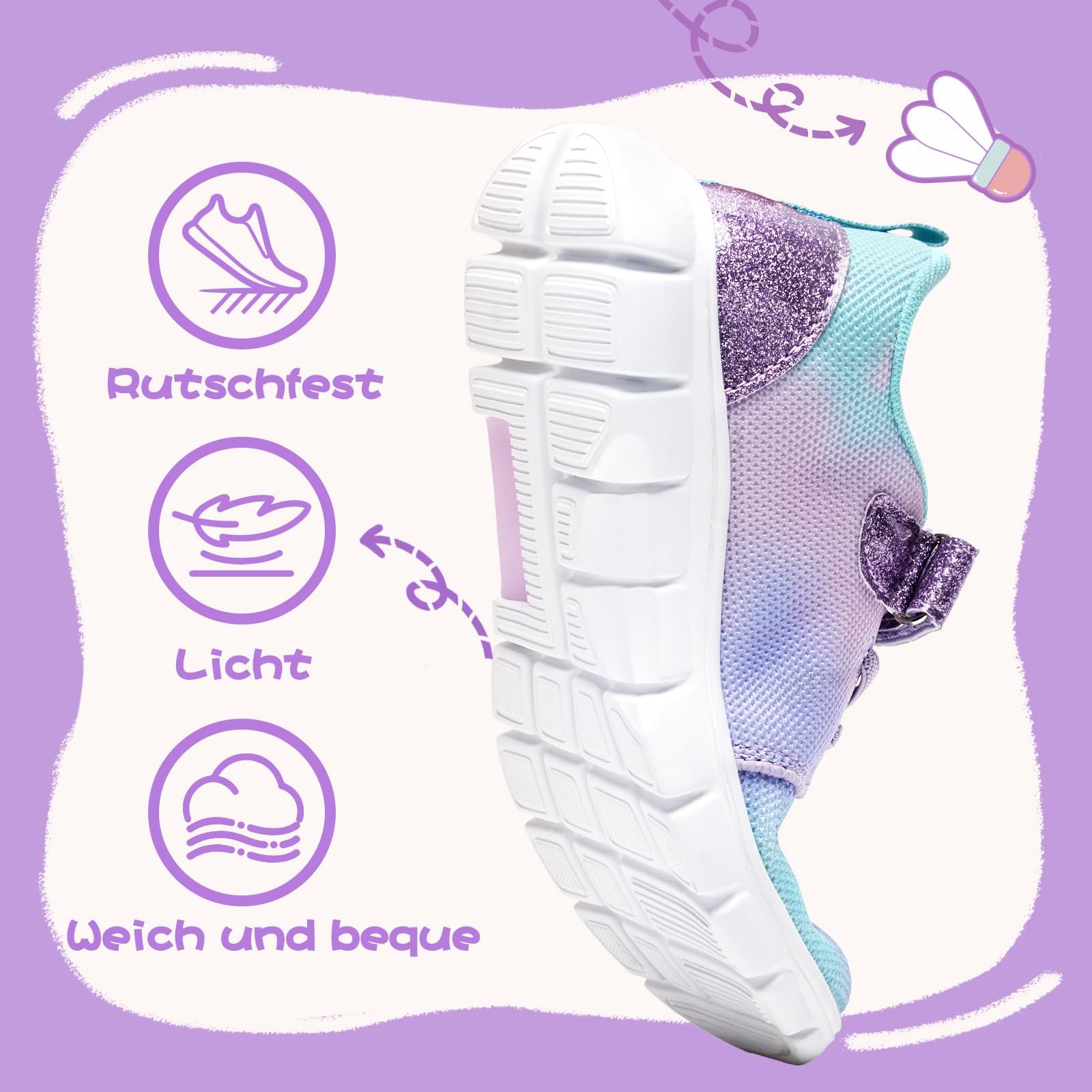 Кроссовки WateLves для девочек, детские спортивные кроссовки, кроссовки для бега, Кроссовки для помещений, кроссовки для подростков, фото №4