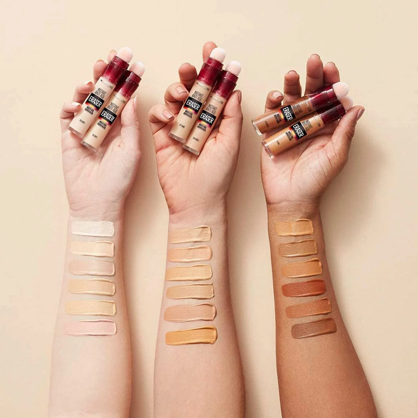 Консилер Maybelline New York Instant Anti-Age Eraser 07 Sand Multi-Purpose Colour 01 Light, фото №3