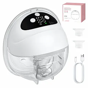 Молоковідсмоктувач YGiTK Електричний Hands-Free 21/24/27 мм White - Фото 1