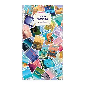 Фотоальбом Grupo Erik Wanderlust Вставной 10 x 15 cm, на 96 фотографий, формат 10 x 15 cm, синий - Фото 1