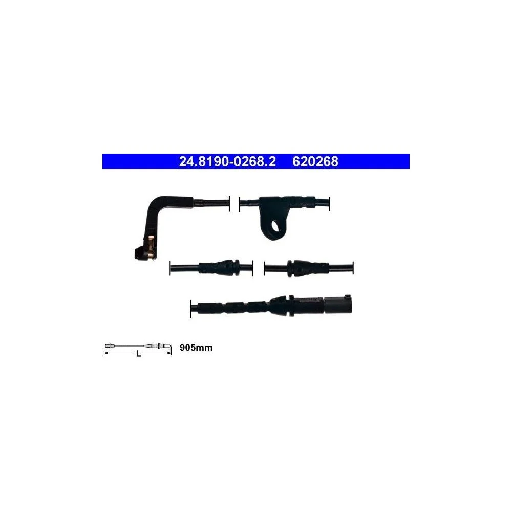 Датчик износа тормозных колодок ATE 24.8190-0268.2 для BMW передняя ось слева, фото №1 Датчик износа тормозных колодок ATE 24.8190-0268.2 для BMW передняя ось слева, фото №1