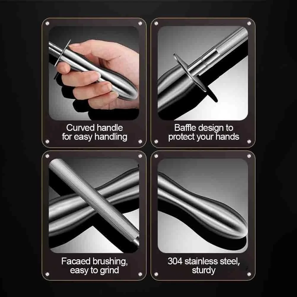 Мусат із нержавіючої сталі 304 ергономічний високопродуктивний 304 Edelstahl, фото №7