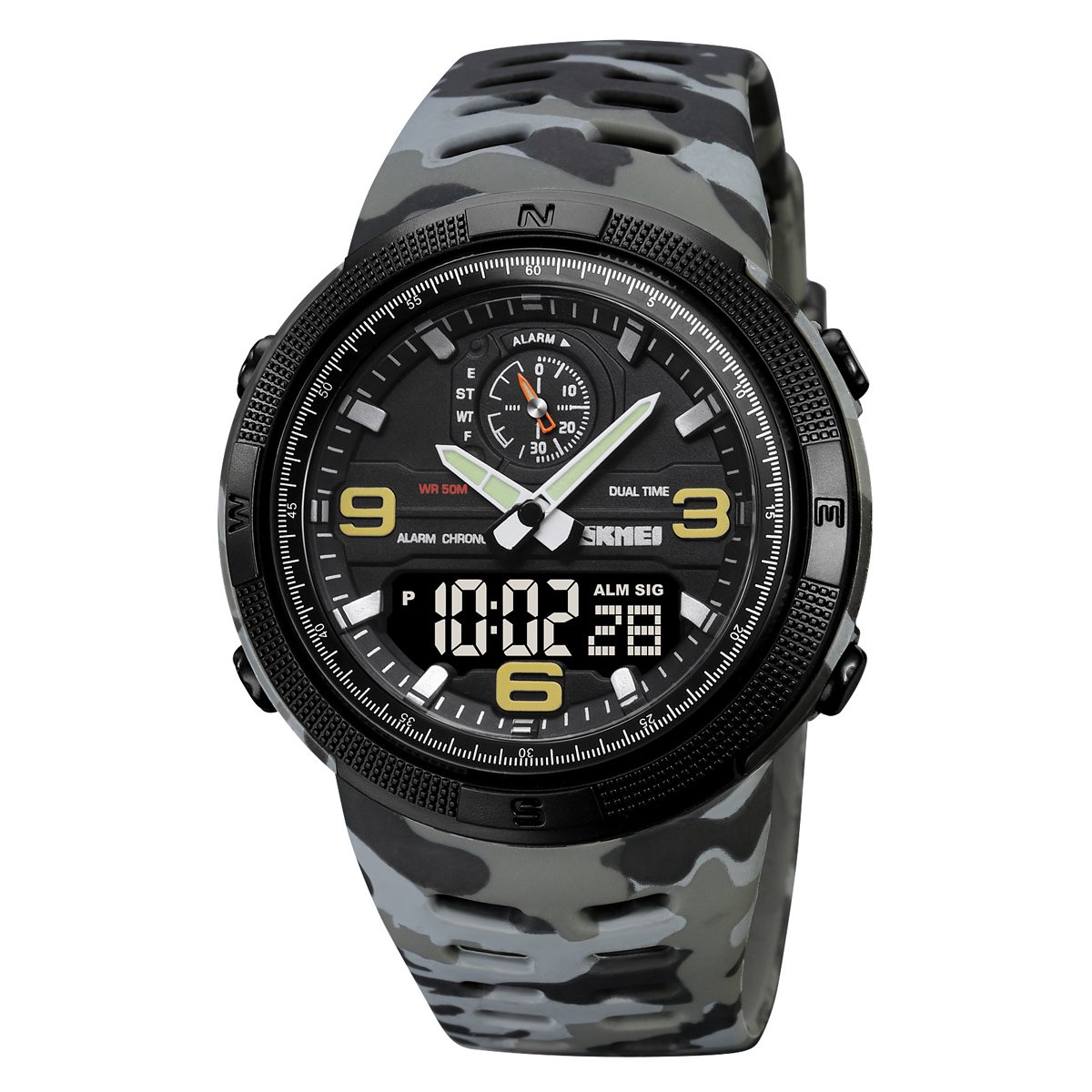 Годинник Skmei 1655CMGYBK Camo Grey-Black, фото №1