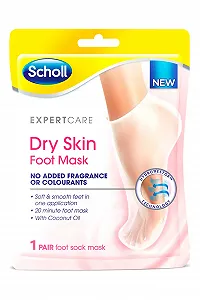 Маска-шкарпетки для ніг Scholl ExpertCare Dry Skin живильна, з кокосовою олією та маслом ши, 1 пара - Фото 1