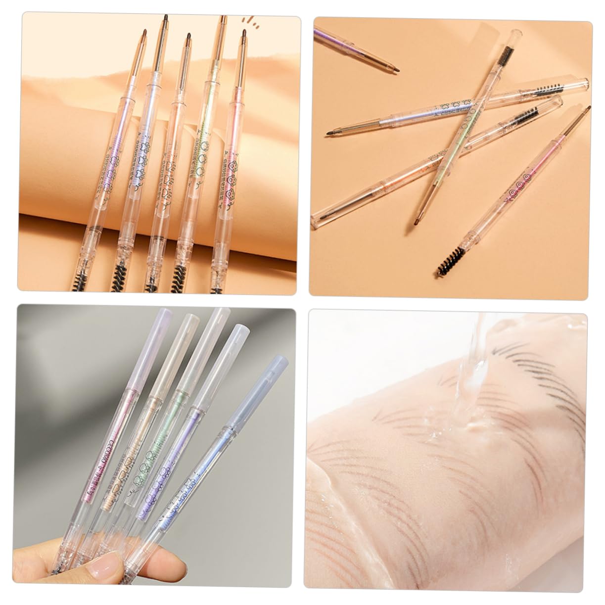 Набор FRCOLOR 5 карандашей для бровей Mint Brow Makeup Brown, фото №7