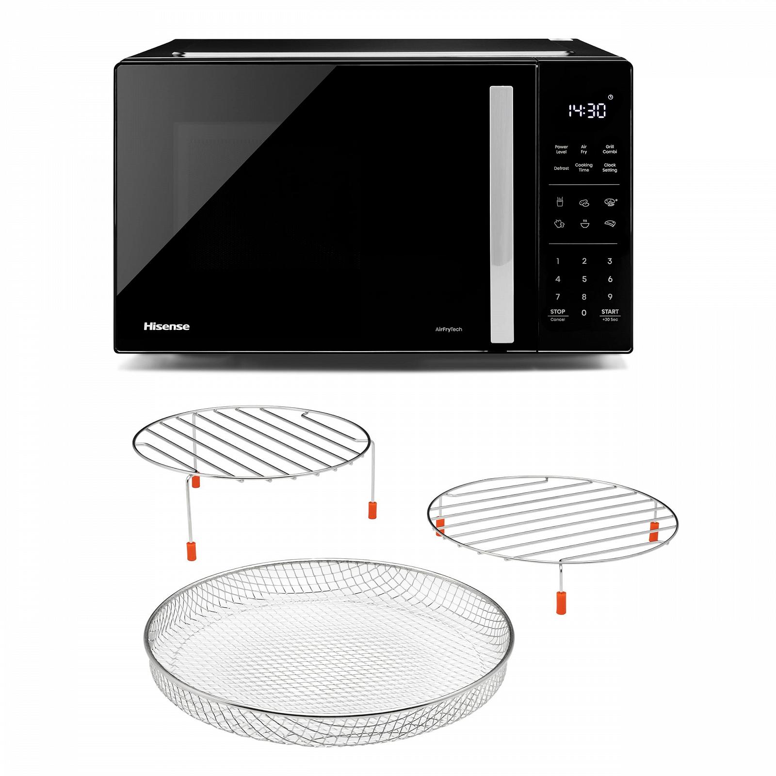 Микроволновая печь Hisense H23MOBS5HC 23 л 900 Вт AirFry 4 в 1 Super Combination Функция памяти Многоэтапное приготовление Автоматические программы 10 уровней мощности Быстрый старт Функция разморозки Блокировка от детей Черная, фото №14 Микроволновая печь Hisense H23MOBS5HC 23 л 900 Вт AirFry 4 в 1 Super Combination Функция памяти Многоэтапное приготовление Автоматические программы 10 уровней мощности Быстрый старт Функция разморозки Блокировка от детей Черная, фото №14