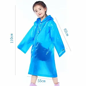 Детский дождевик YIPUETERNITY, водонепроницаемый пончо, прозрачный synthetic.ua - Фото 1