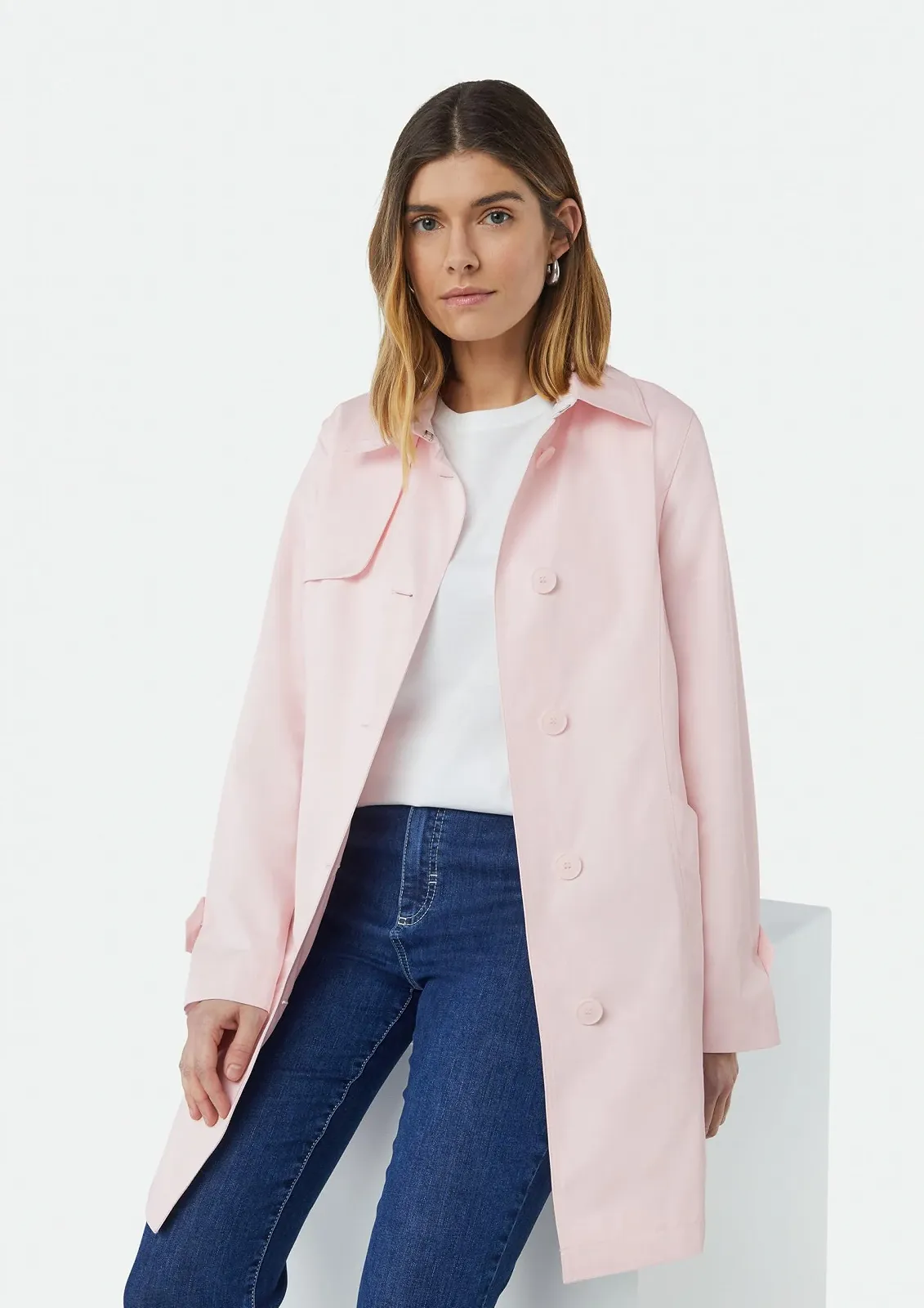 Тренч comma Елегантний бавовняний приталеного крою, фото №2 Тренч comma Елегантний бавовняний приталеного крою, фото №2