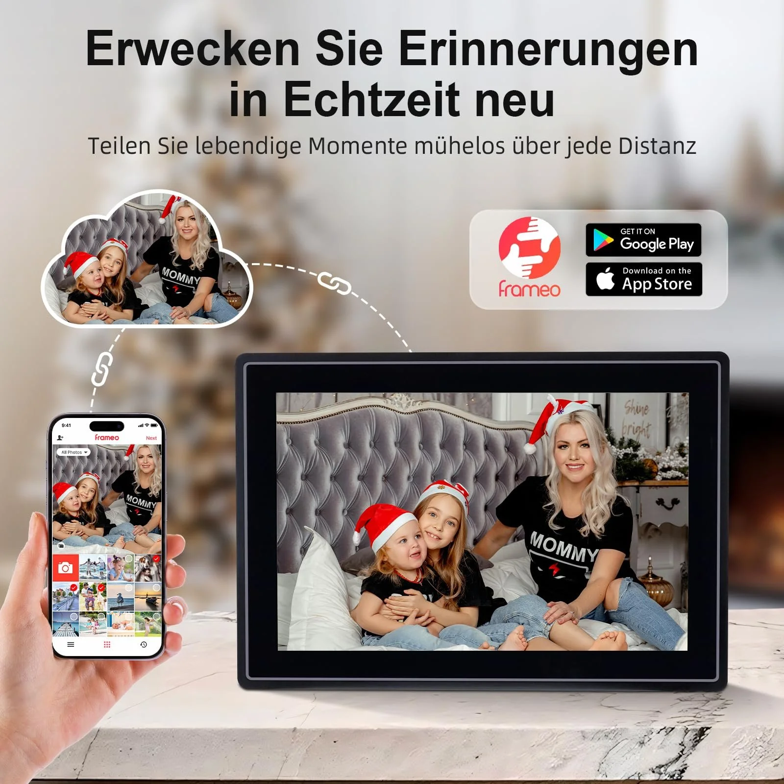 Цифровая фоторамка Rollei Smart Frame WiFi 100 10.1 дюйма Черная, фото №3 Цифровая фоторамка Rollei Smart Frame WiFi 100 10.1 дюйма Черная, фото №3