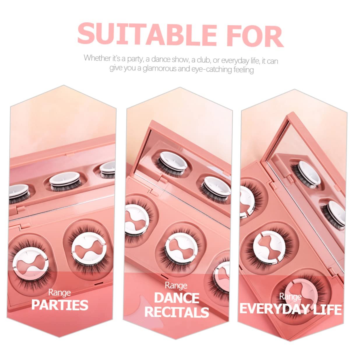 Самоклеючі штучні вії Angoily 15 пар Натуральні густі, фото №6