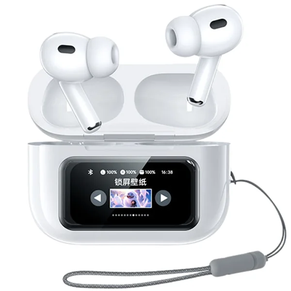 Вакуумные беспроводные наушники с экраном Remax Cozypods W30N TWS, фото №1