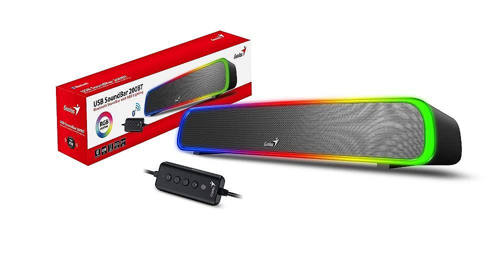 Soundbar Genius Soundbar 200BT Bluetooth 5.1 RGB 4 Вт RMS, фото №3 Soundbar Genius Soundbar 200BT Bluetooth 5.1 RGB 4 Вт RMS, фото №3