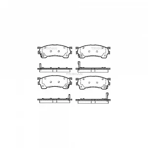 Комплект тормозных колодок, дисковый тормоз TRISCAN 8110 50183 передний мост для FORD MAZDA - Фото 1