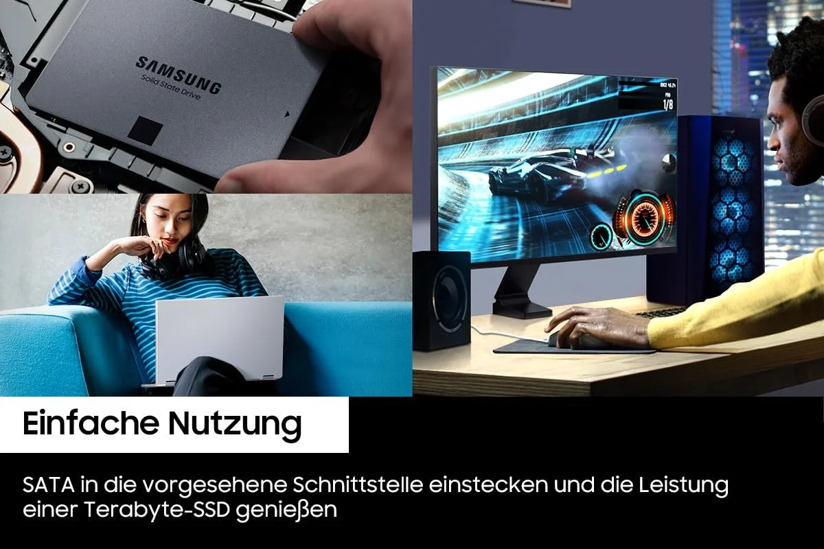 Внутренний SSD Samsung 870 QVO SATA 2.5 дюйма, фото №6 Внутренний SSD Samsung 870 QVO SATA 2.5 дюйма, фото №6
