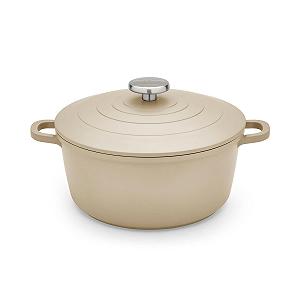 Жаровня Morphy Richards 851254 24 см Литой алюминий Антипригарная Кремовая - Фото 1