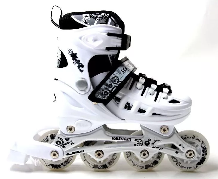 Набір ролічних коньків Scale Sport 29-33 White, фото №3