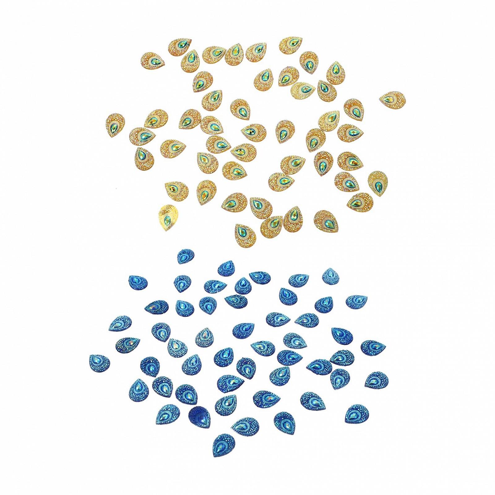 Стразы Капля Operitacx 300шт. Конский Глаз, Кристалл для пришивания, Плоское основание, Подвеска из стекла, фото №1