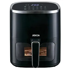 Мультипечь JOCCA 5 L, без масла, 1450 W, регулировка температуры, LED-сенсорный экран, энергосберегающая, Black2 synthetic.ua - Фото 1