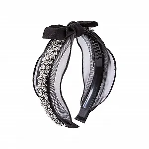 Жіночий Обруч для волосся з кристалами та стразами для елегантних церемоній та вечірок synthetic.ua - Фото 1